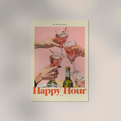 The Kitchen Diary: Happy Hour Club Poster