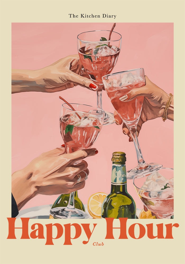 The Kitchen Diary: Happy Hour Club Poster