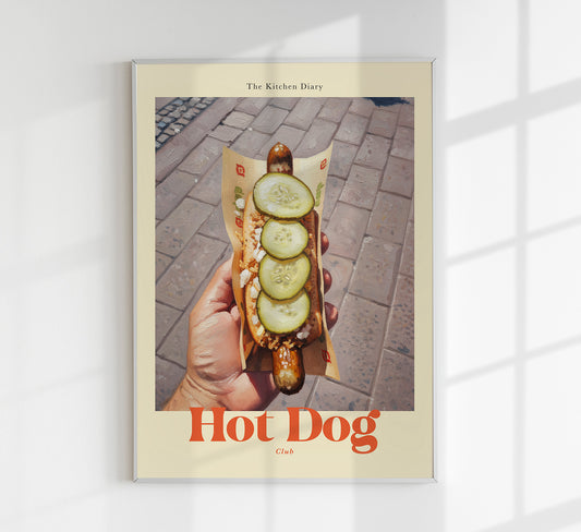 The Kitchen Diary: Hot Dog Club Poster