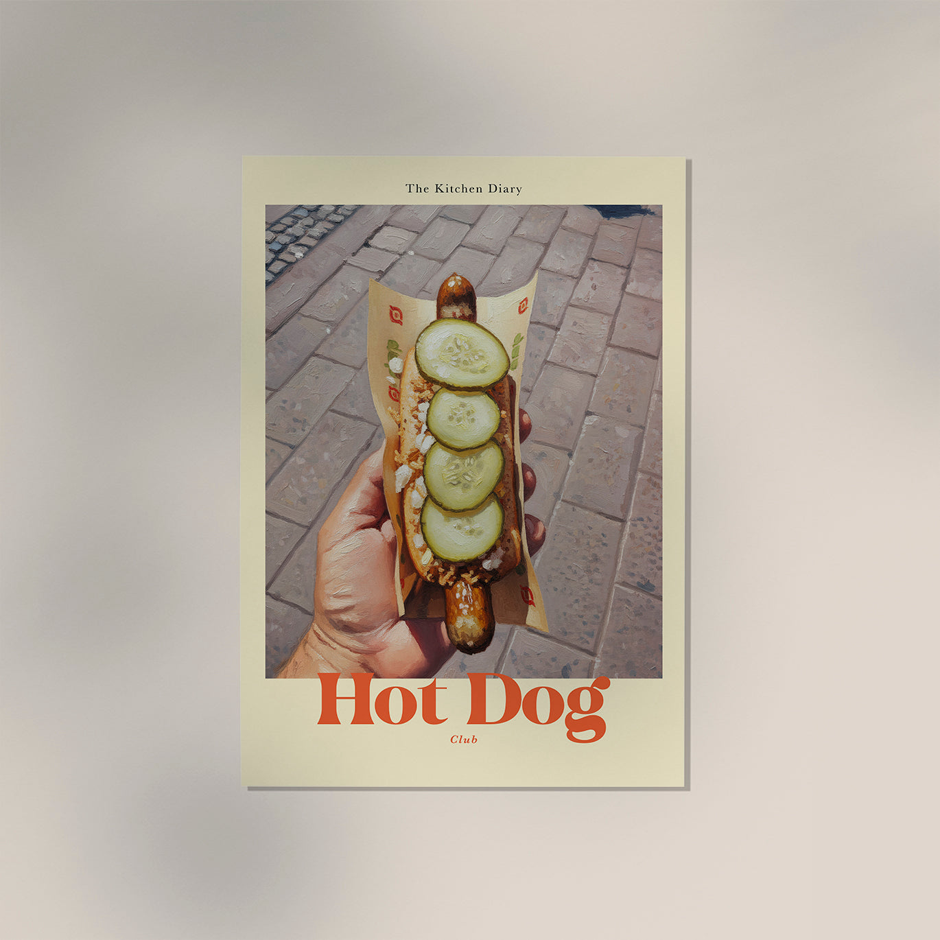 The Kitchen Diary: Hot Dog Club Poster