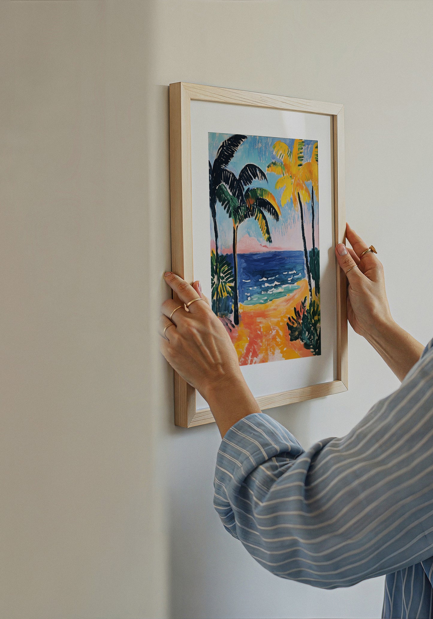Dream Beach Tropical Art Poster