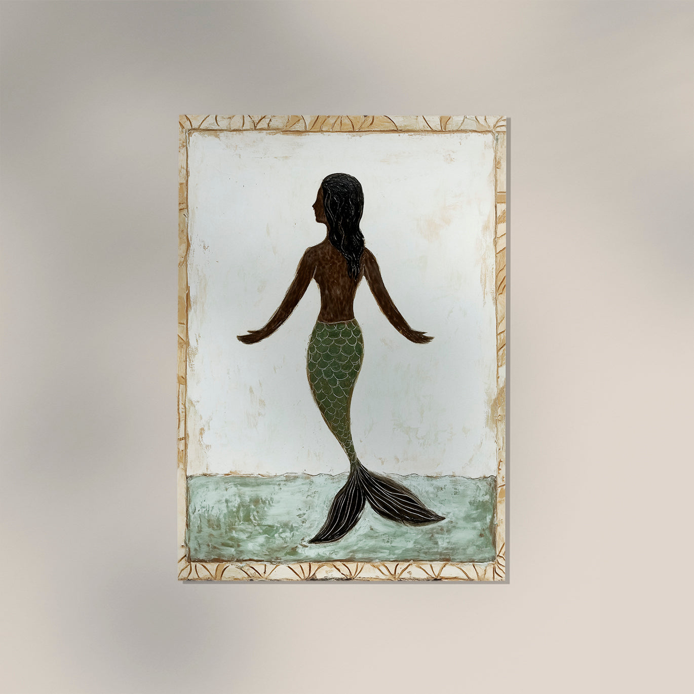 Janaina, the marmaid Tropical Art Poster