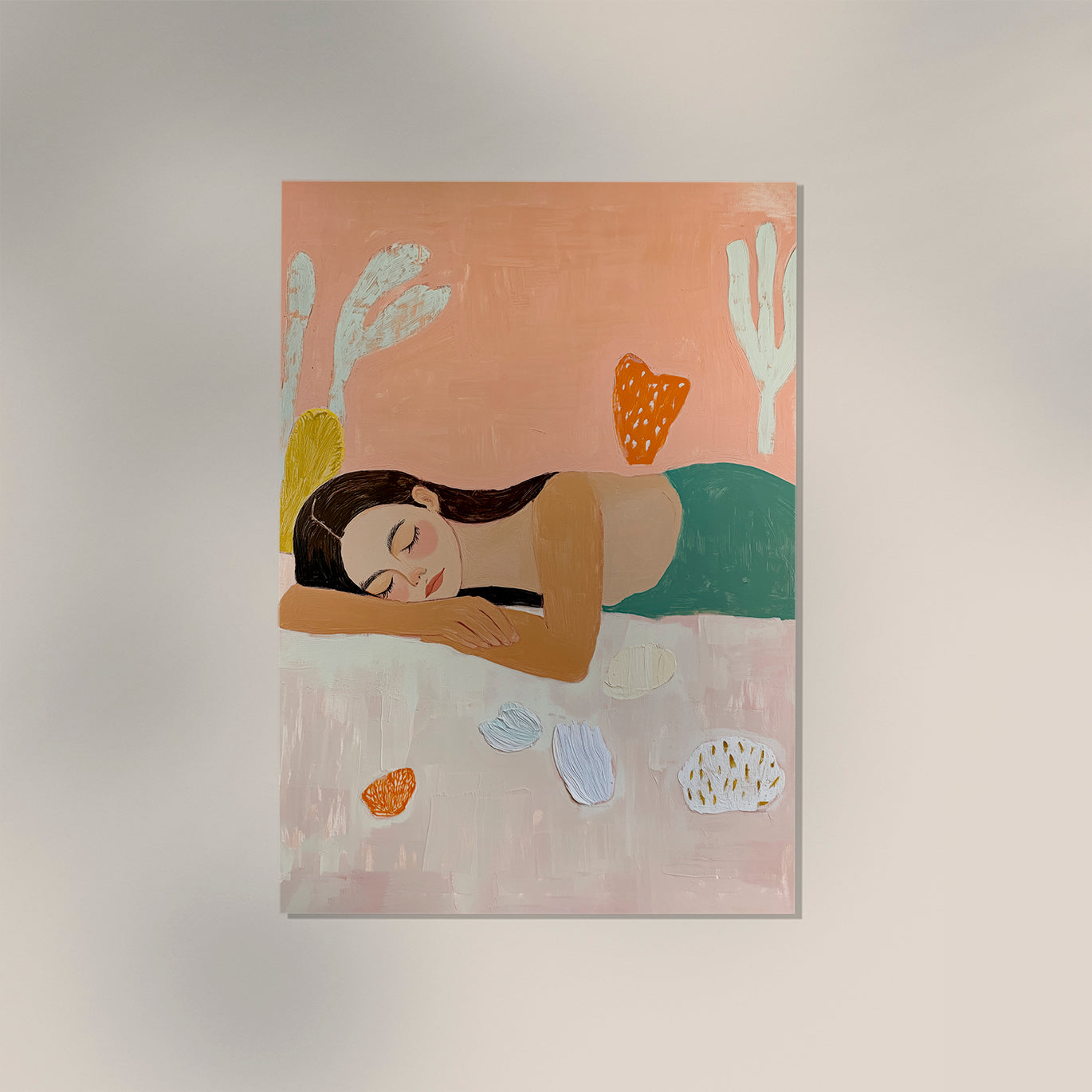 Dreaming about the sea Tropical Art Poster