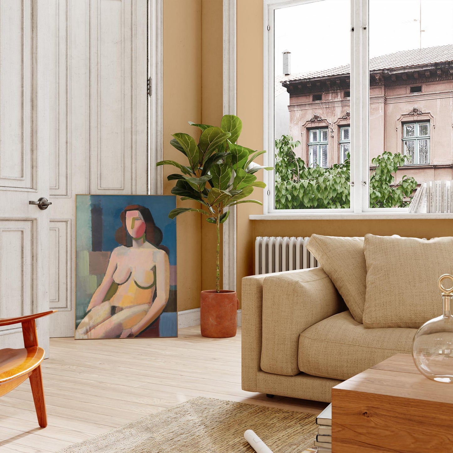 Seated female model nr 2 by Vilhelm Lundstroem Poster