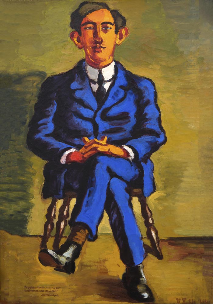 Portrait of the Poet Emil Bønnelycke by Vilhelm Lundstroem Poster