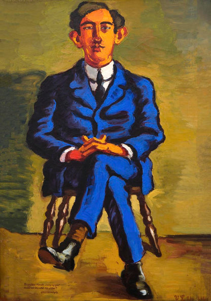 Portrait of the Poet Emil Bønnelycke by Vilhelm Lundstroem Poster