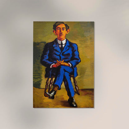 Portrait of the Poet Emil Bønnelycke by Vilhelm Lundstroem Poster