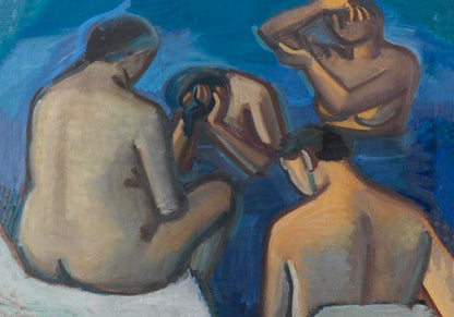 After the bath by Vilhelm Lundstroem Poster