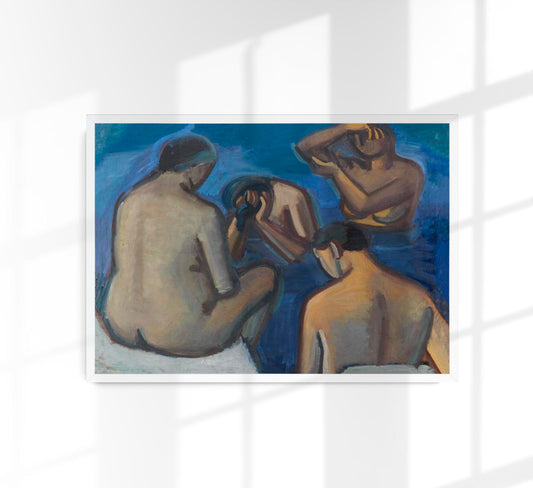 After the bath by Vilhelm Lundstroem Poster