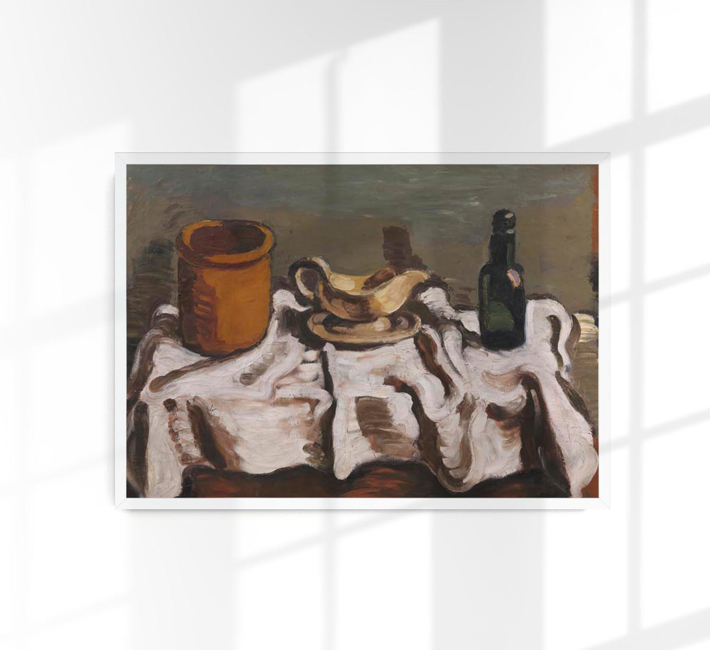 Still Life with a Jar, a Sauceboat and a Bottle by Vilhelm Lundstroem Poster