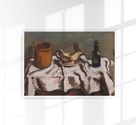 Still Life with a Jar, a Sauceboat and a Bottle by Vilhelm Lundstroem Poster