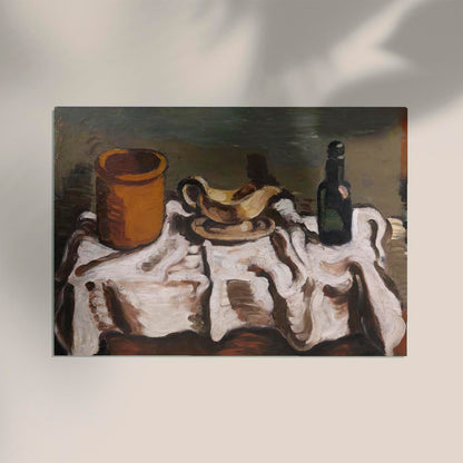 Still Life with a Jar, a Sauceboat and a Bottle by Vilhelm Lundstroem Poster