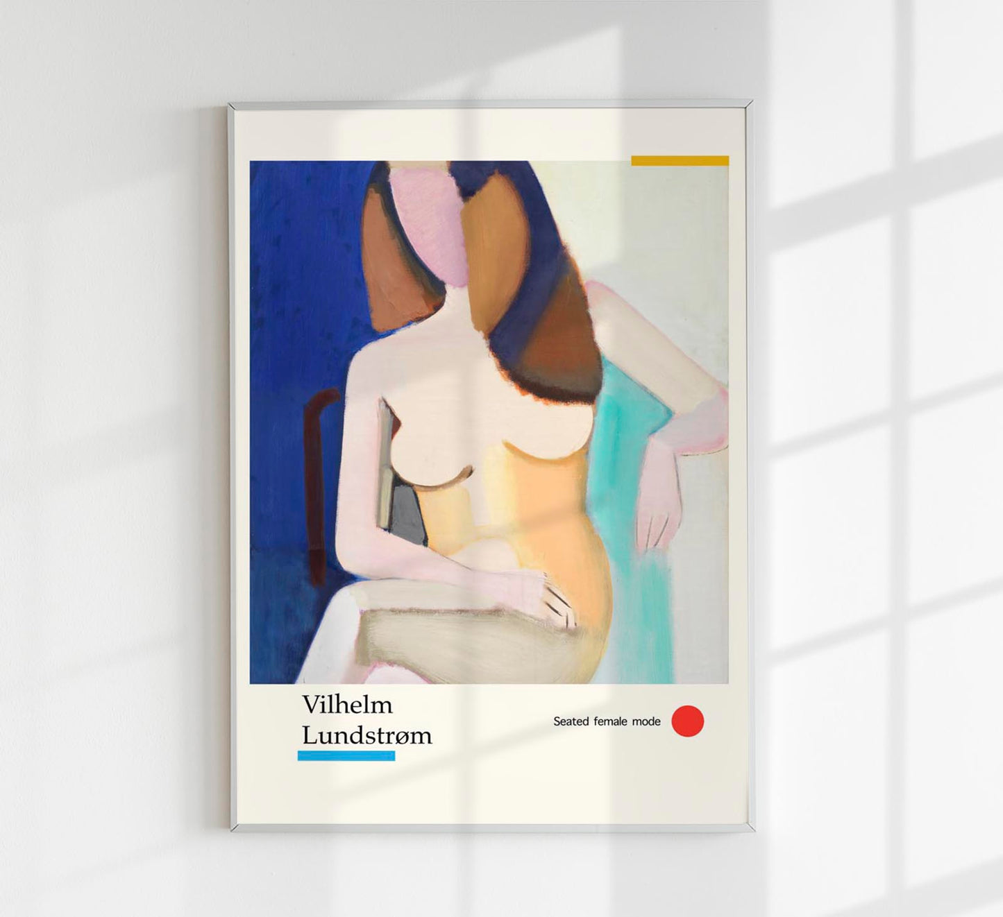 Seated female mode by Vilhelm Lundstroem Exhibition Poster