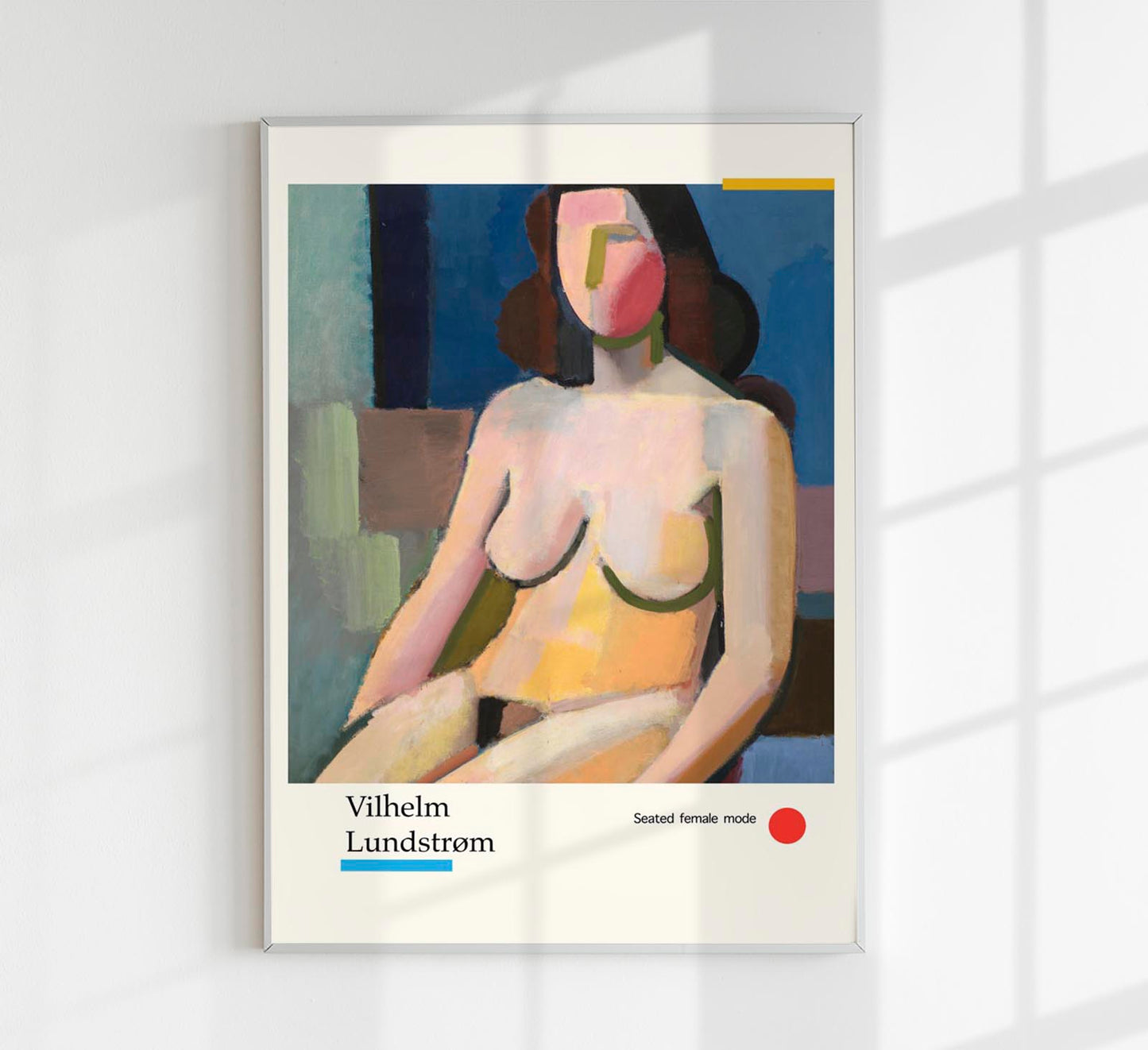 Seated female mode nr 2 by Vilhelm Lundstroem Exhibition Poster