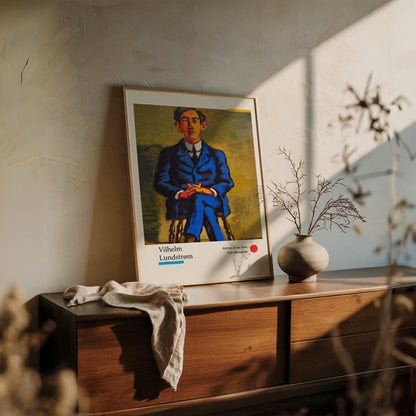 Portrait of the Poet Emil Bønnelycke by Vilhelm Lundstroem Exhibition Poster