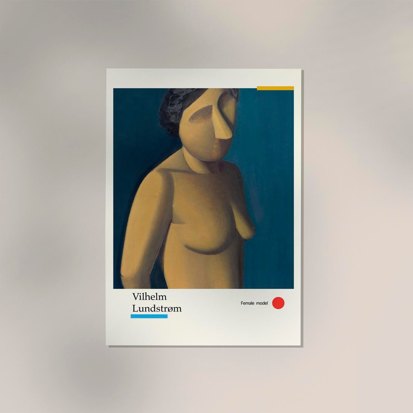 Female Model by Vilhelm Lundstroem Exhibition Poster