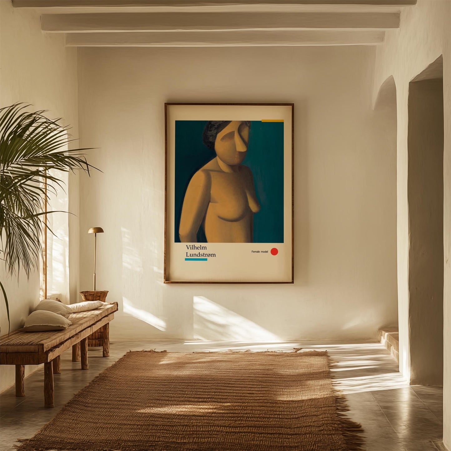 Female Model by Vilhelm Lundstroem Exhibition Poster