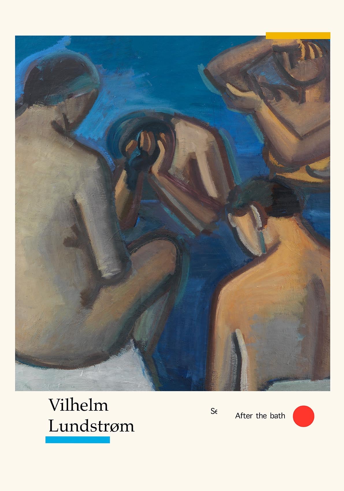 After the bath by Vilhelm Lundstroem Exhibition Poster