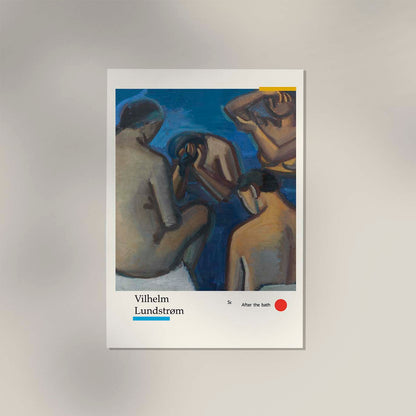 After the bath by Vilhelm Lundstroem Exhibition Poster