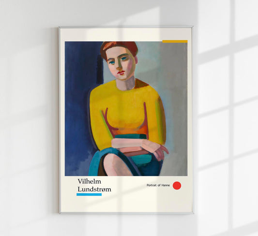 Portrait of Hanne by Vilhelm Lundstroem Exhibition Poster