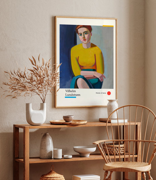 Portrait of Hanne by Vilhelm Lundstroem Exhibition Poster