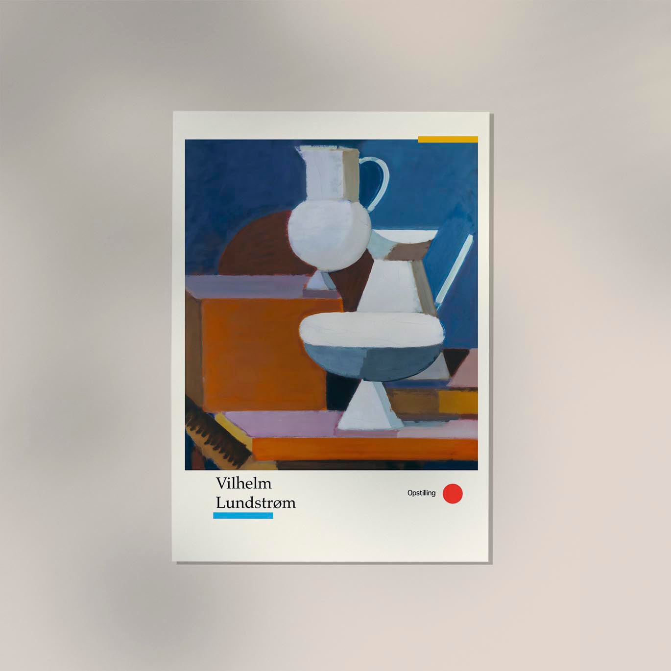 Opstilling nr 1 by Vilhelm Lundstroem Exhibition Poster