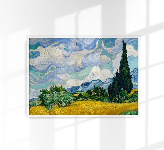 Wheat Field with Cypresses by Van Gogh