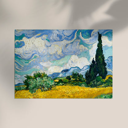 Wheat Field with Cypresses by Van Gogh