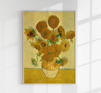 Vase with Three Sunflowers Yellow by Van Gogh