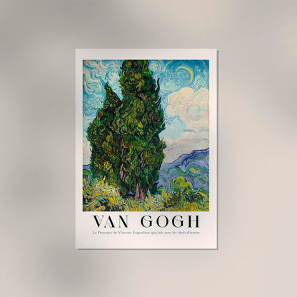 Cypresses Art Poster by Van Gogh