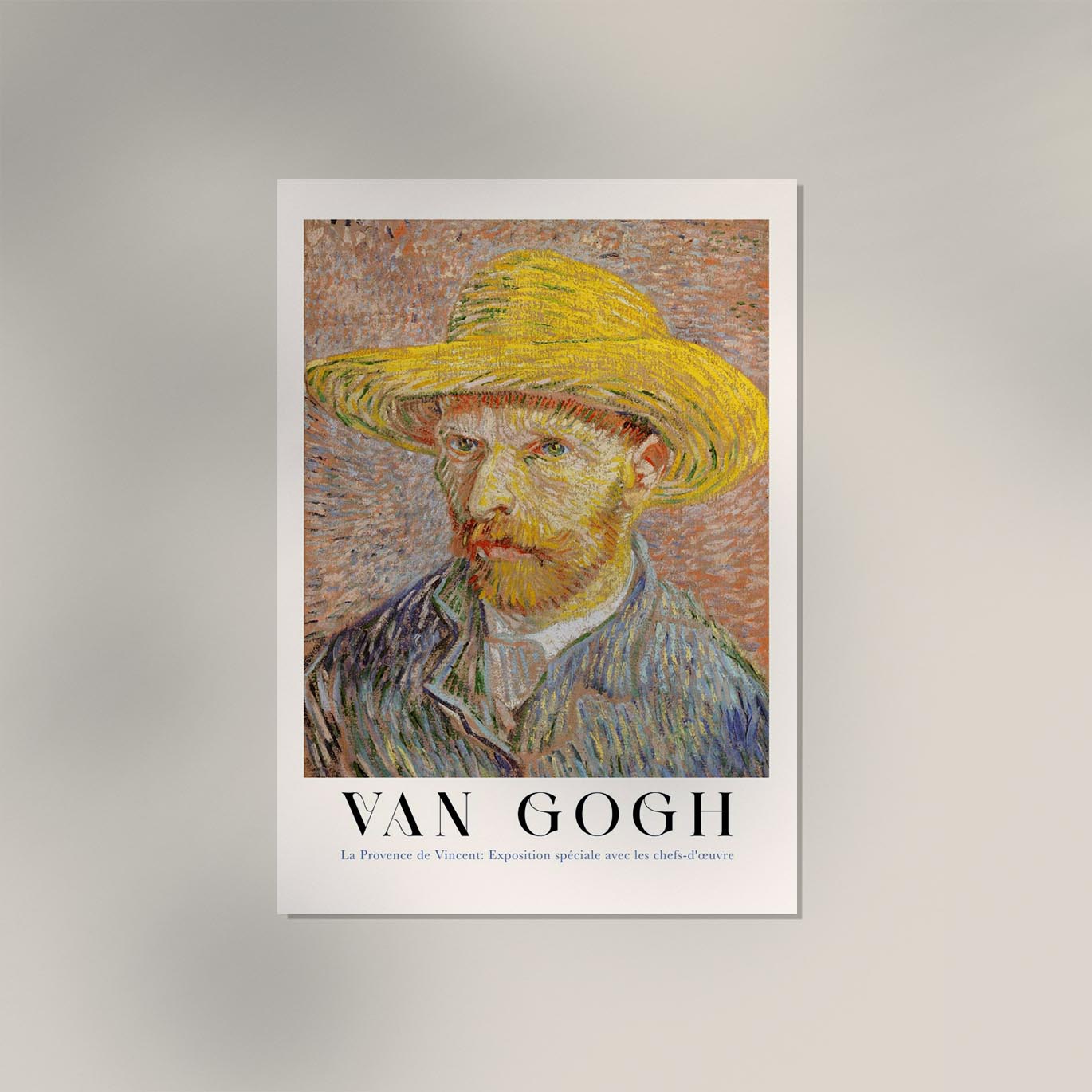 Self-Portrait with a Hat Art Poster by Van Gogh