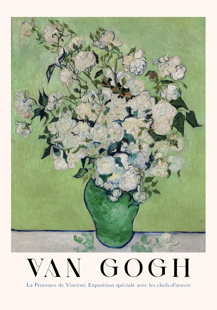 Roses Art Poster by Van Gogh