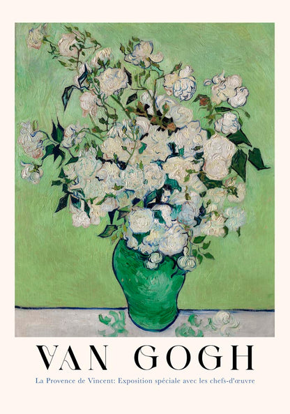 Roses Art Poster by Van Gogh