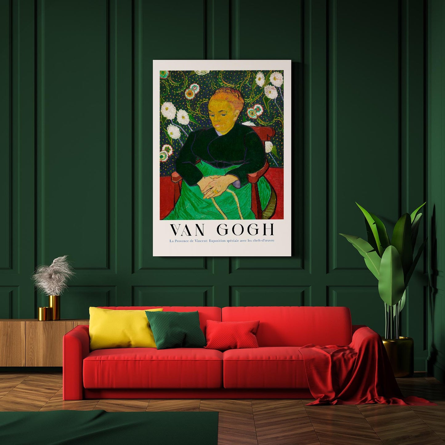 The Berceuse Art Poster by Van Gogh