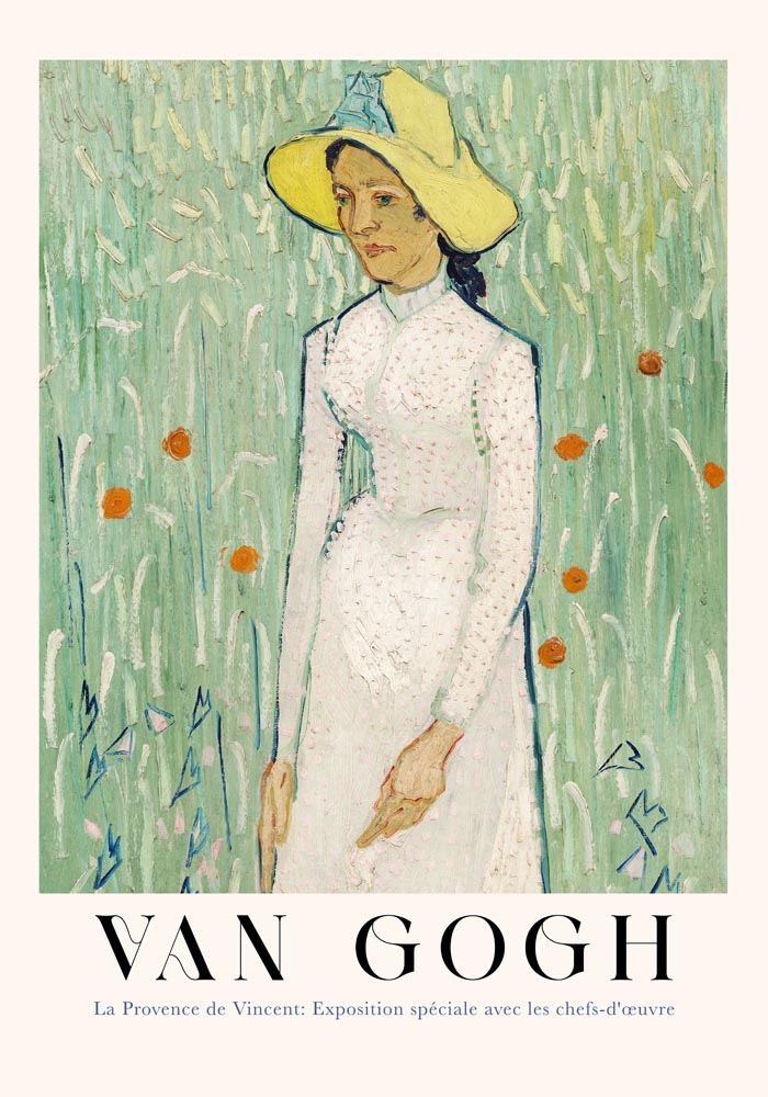 Girl in White Art Poster by Van Gogh