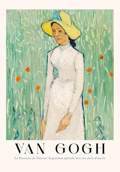 Girl in White Art Poster by Van Gogh