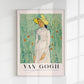 Girl in White Art Poster by Van Gogh