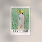 Girl in White Art Poster by Van Gogh