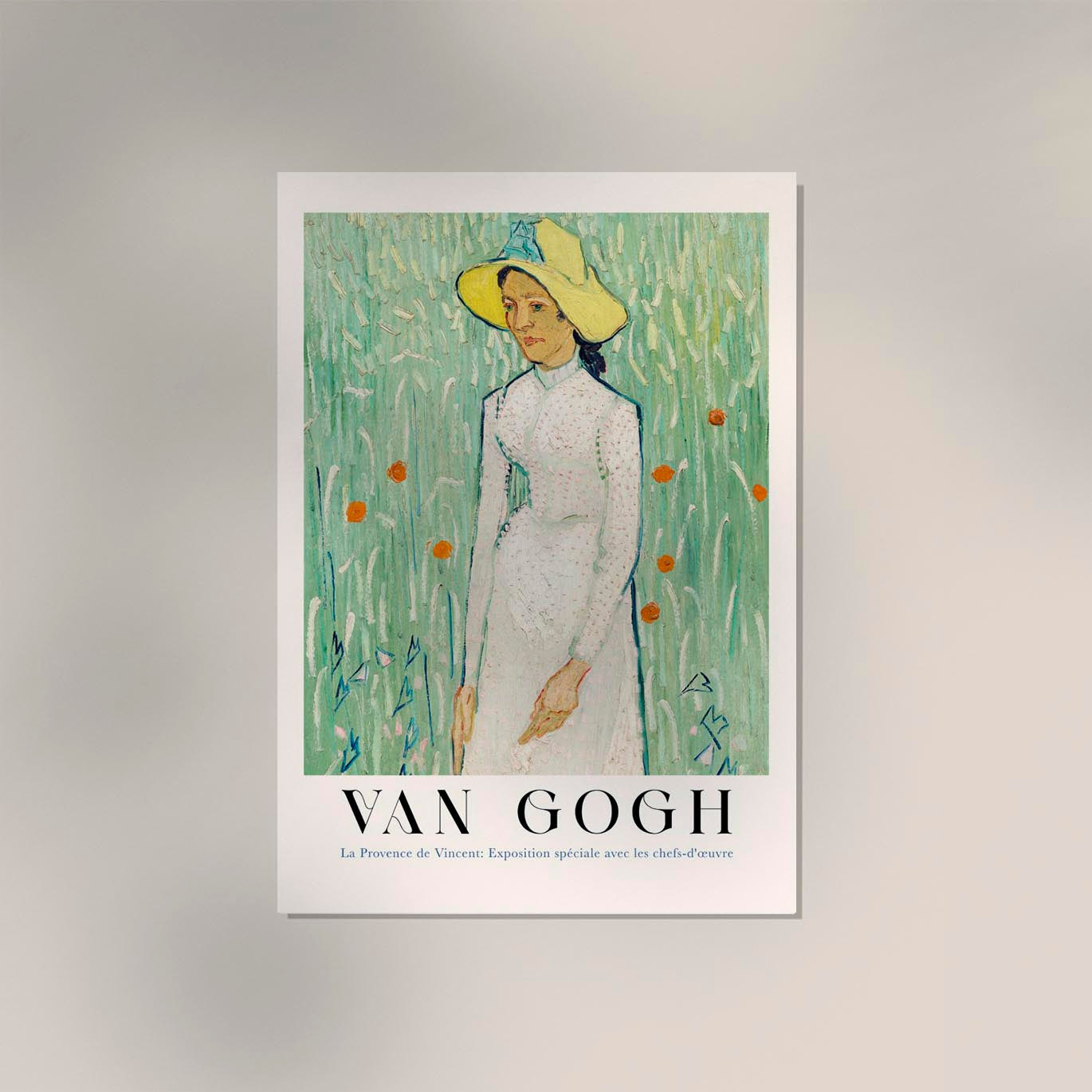 Girl in White Art Poster by Van Gogh