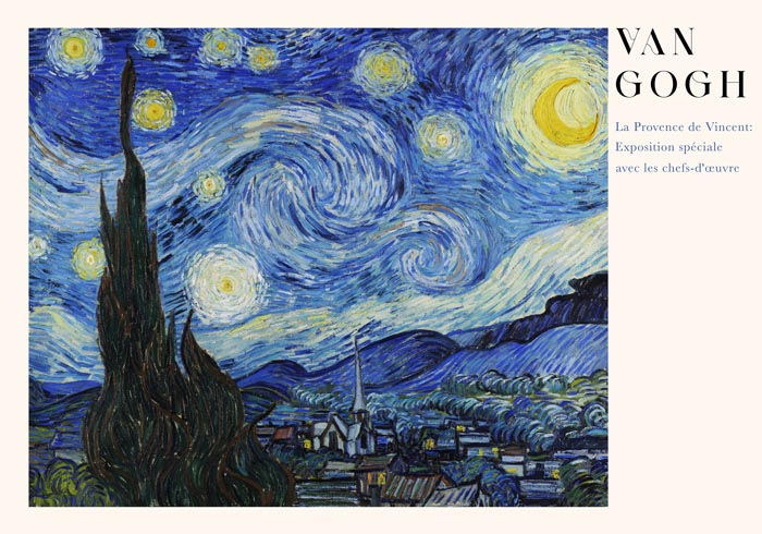 Starry Night Art Poster by Van Gogh