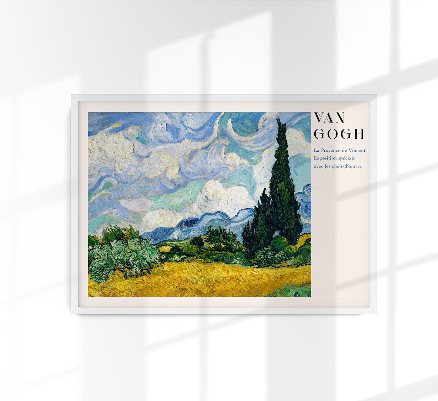 Wheat Field Art Poster by Van Gogh