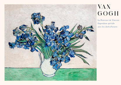 Irises Vases Art Poster by Van Gogh