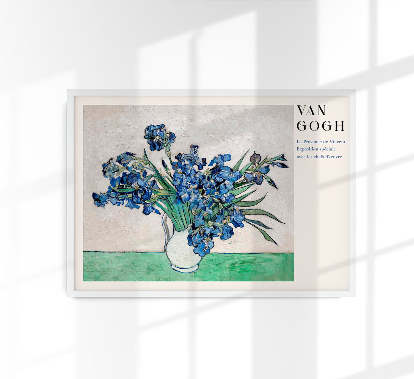 Irises Vases Art Poster by Van Gogh