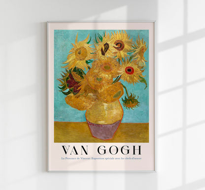 Vase with Twelve Sunflowers Art Poster by Van Gogh