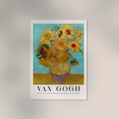 Vase with Twelve Sunflowers Art Poster by Van Gogh