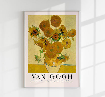 Sunflowers Art Poster by Van Gogh