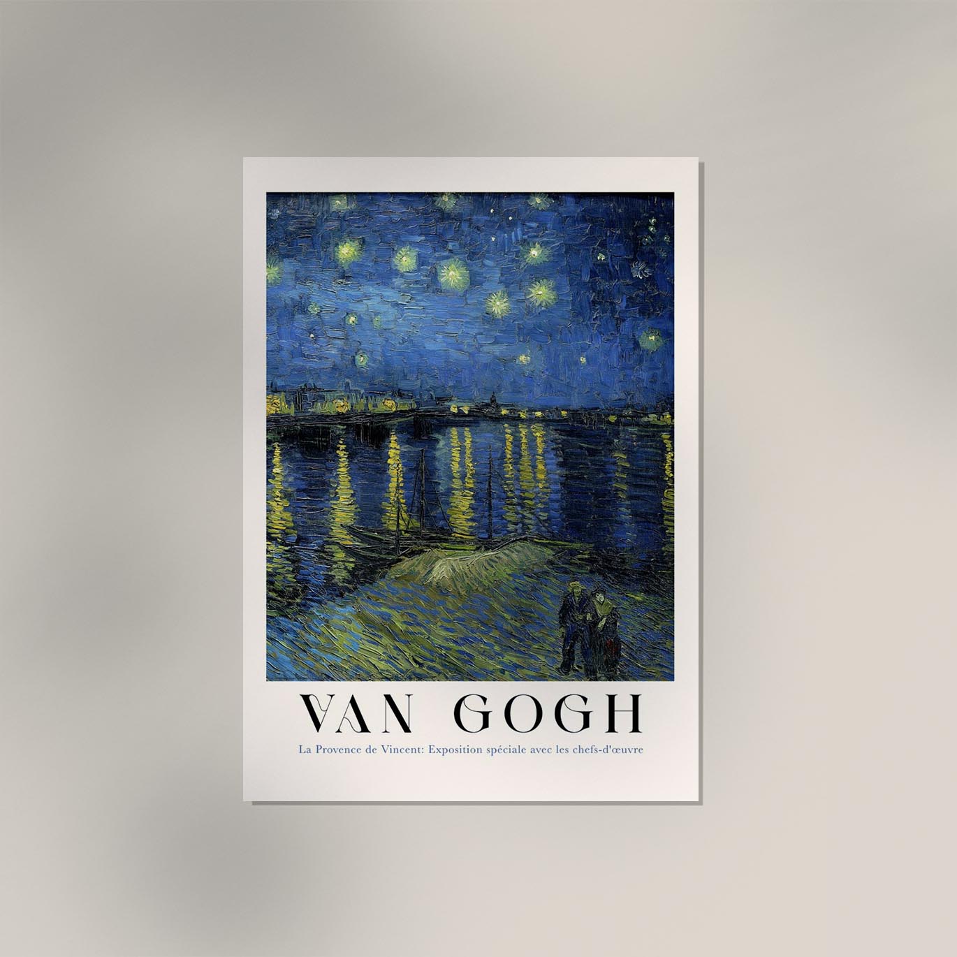 Starry Night Over the Rhone Art Poster by Van Gogh