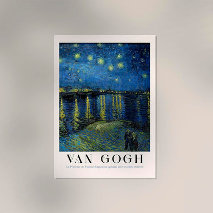 Starry Night Over the Rhone Art Poster by Van Gogh