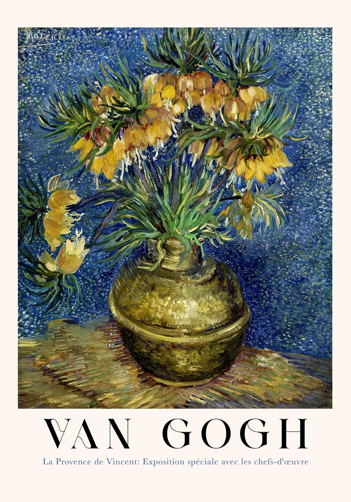 Imperial Fritillaries in a Copper Vase Art Poster by Van Gogh