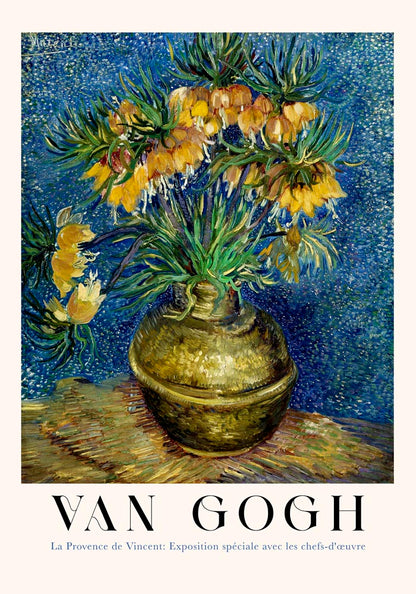 Imperial Fritillaries in a Copper Vase Art Poster by Van Gogh